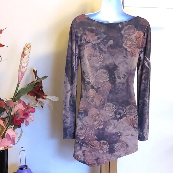 NWOT brina & em Women's Floral Graphic Tee Shirts Crewneck Trendy Spring Clothes - Picture 6 of 6